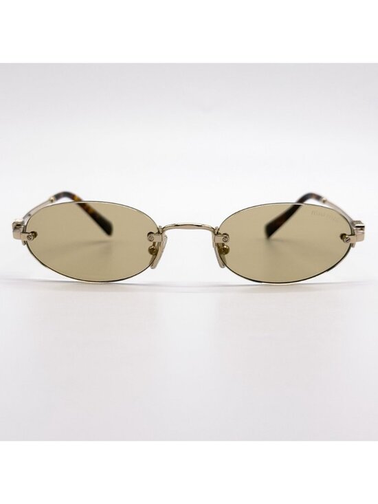 NEW MIU MIU SUNGLASSES MUA54S ZVN10R WOMEN GOLD MU A54S, SMU A54 EYEWEAR